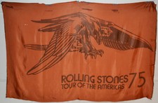 Vintage Original 1975 Rolling Stones Tour Of The Americas Banner RARE!