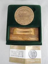 Israel 1995 Jerusalem City Of King David Huge Medal 70mm 140gr Bronze +Coa +Base