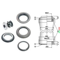 Point Steuersatz 1 1/8" Ahead semi-integrated schwarz Fahrrad