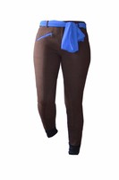 Damen Reithose Lana SK Rider braun mit blauen Ziernähten 38 NEU