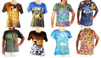 Famous ART PAINTINGS REPRODUCTION T-SHIRTS: Gustav Klimt, Salvador Dali, C Monet