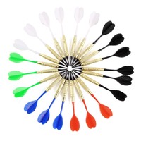 21st Dartpfeile Softdart 2BA mit 100 Ersatzspitzen PVC Flight 5 Farbe