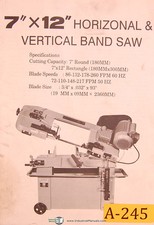 Rockwell Model 9 Horizontal Band Saw Manual