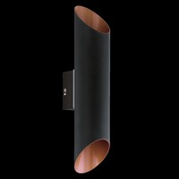 Agolada / LED Aussen-Wandleuchte / 2-flammig / schwarz Kupfer Wandlampe Aussen