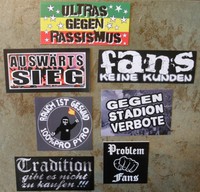 Aufkleber Set #36 + ULTRAS Protest-Sticker + Originalware + Restposten + 7 Stück
