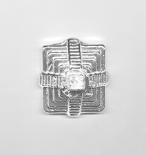 Hacmint 3.6 oz Fine Silver Aztec Pyramid Hand Poured Art Bar