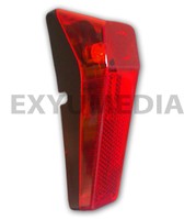 Fahrrad Rückleuchte für Dynamo mit Reflektor, Kabel - Rücklicht rot Fahrradlampe