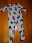 CHILD OF MINE by CARTER'S Christmas Hat BEAR Fleece Footed SLEEPER PAJAMA Sz 24M