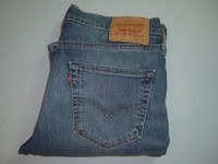 Mens LEVI'S STRAUSS 511 Blue Slim Skinny Stretch Denim Jeans W32 L34 - 32x34