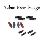 4 Yukon Powerpads Bremsbeläge schwarz / triple / rot Magura HS33 11 MTB Trekking