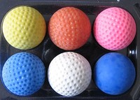 PRO-SET Minigolfbälle: 6x Minigolfball in verschiedenen Härten der Bälle *NEU*