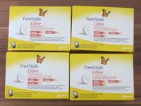 Freestyle Libre 4Sensors mg/dl or mmol/l NEW WORLDWIDE Ship. Exp.Date12/31/2016