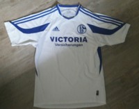FC Schalke Trikot weiß blau Größe M Adidas