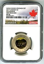 2017 Canada $2 Ngc Sp69 First Releases Frosted Two Dollar Toonie Rare !