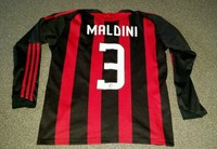 Maldini Trikot 3 AC Mailand Milan - Größe M adidas Langarm