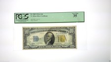 $10 Note Bill 1934A North African Redeemable In Silver Pcgs