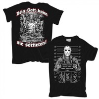 T-Shirt Jason in Prison Freitag 13. friday horror blood vorhees Größe S - 8XL