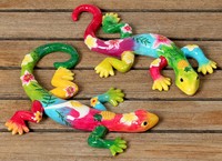 Eidechse Namik 2er-Set 16 cm (521470) NEU Gartendeko Gecko Gartenfigur Echse