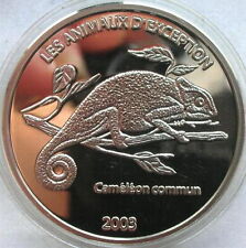 Congo 2003 Chameleon 10 Francs Silver Coin,Proof