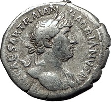 Hadrian 123AD Silver Rare Ancient Roman Coin Equality, conformity i58502