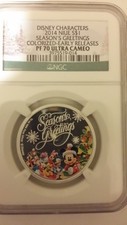 2014 Disney Characters Ngc Pf70 Seasons greetings