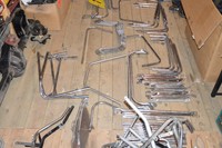 Seitenkastenhalter Frontbügel Lenksäulen Heckstabi Kart Rennkart Chromteile