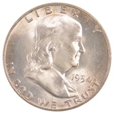 1954-D Franklin Silver Half Dollar *J44