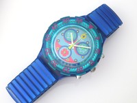 BLUE SKY - SWATCH Aquachrono - SBN100 C mit Flexband - NEU und ungetragen