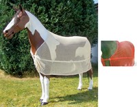 FLIEGENDECKE PFERDEDECKE  BLAU ROT   NEU Ausverkauf