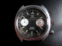 Konvolut Gehäuse Valjoux 7734 , 7735 Chronograph mit Zifferblatt Aufzugskrone