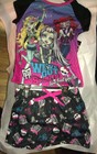 MONSTER HIGH GIRLS PJ's-NWT-Short Sleeves & Shorts-Lagoona, Frankie & Operetta