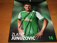 ORIGINAL Autogrammkarte Z. Junuzovic, SVW, SV Werder Bremen, EM, WM, BVB, HSV, 1