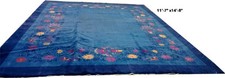 Antique palace Size 12' x 15' Chinese Art Deco Mandarin Rug