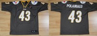 NFL Football Premier Trikot/Jersey PITTSBURGH STEELERS Troy Polamalu #43 gray