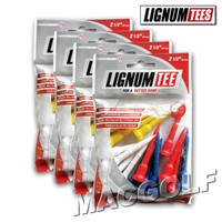 4 Päckchen â 16 Stück - Lignum Tees 62mm Farbig (insgesamt 64 Tees).