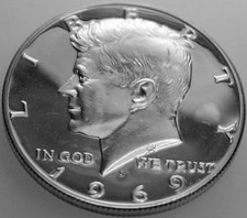1969-S Kennedy Half Dollar Silver Clad Proof