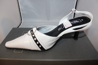 Tamaris Wortman Damen Damenpumps Slipper Pumps Weiß Leder Größe 41