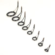 75xFishing Rod Guide Connector Inside Diameter Metalic Fish Pole Ring 8 Sizes