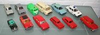 12 Modellautos Spielzeugautos Plastikautos Skoda Golf Volvo Elvip Czechoslovakia