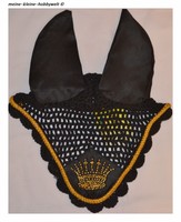 Edle  Fliegenhaube , schwarz , Strass  , Gr. WB , NEU , Sommerkollektion