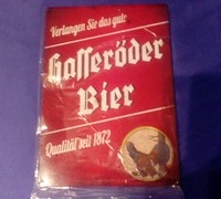 Originales Blechschild von Hasseröder Premium Pils - Werbeschild - Prägung - NEU