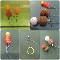 Karpfen-D-Rigs, Stiff Rigs TOP QUALITÄT 3 x Fluorcarbon, japanische Haken Gr.4/6