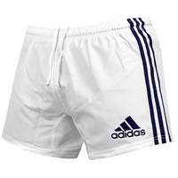 Adidas 3S Shorts Herren Sporthose Freizeit Hose kurz Fitness Laufhose weiß/blau