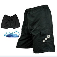 MTB Fahrradshorts gepolstert Radhose Radlerhose Hose Bike Herren Damen M-XXXL