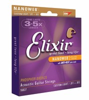 Elixir 16027 Phosphor Bronze Nanoweb Acoustic Gitarren Saiten