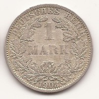 DEUTSCHES KAISERREICH 1 MARK 1903 A BERLIN, Silber, vzgl!!