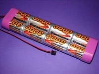 Senderakku Panasonic 3000 9,6V für Graupner