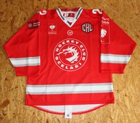 HC Oceláři Třinec CHL 15/16 Game Worn Jersey #22 Vladimír Dravecký Slovakia IIHF