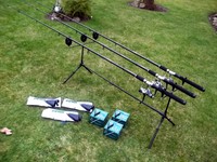 3 FORELLENRUTEN 3,00m 3 ROLLEN ROD POD ELEKTR. BISSANZEIGER ANGELSET RAUBFISCH 