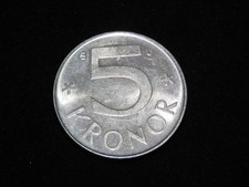 Nice Xf 1983 Sweden 5 Kronor Coin Lot 16716